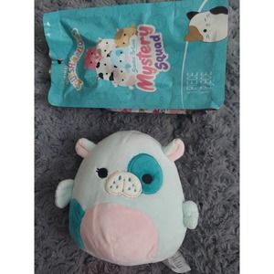 Squishmallow Kerry Sea Cow Blue 5” 2022 Mystery Scented Squishmallows Kellytoy